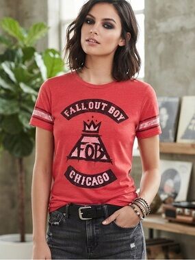 ManHead Fall Out Boy Chicago Graphic T Shirt